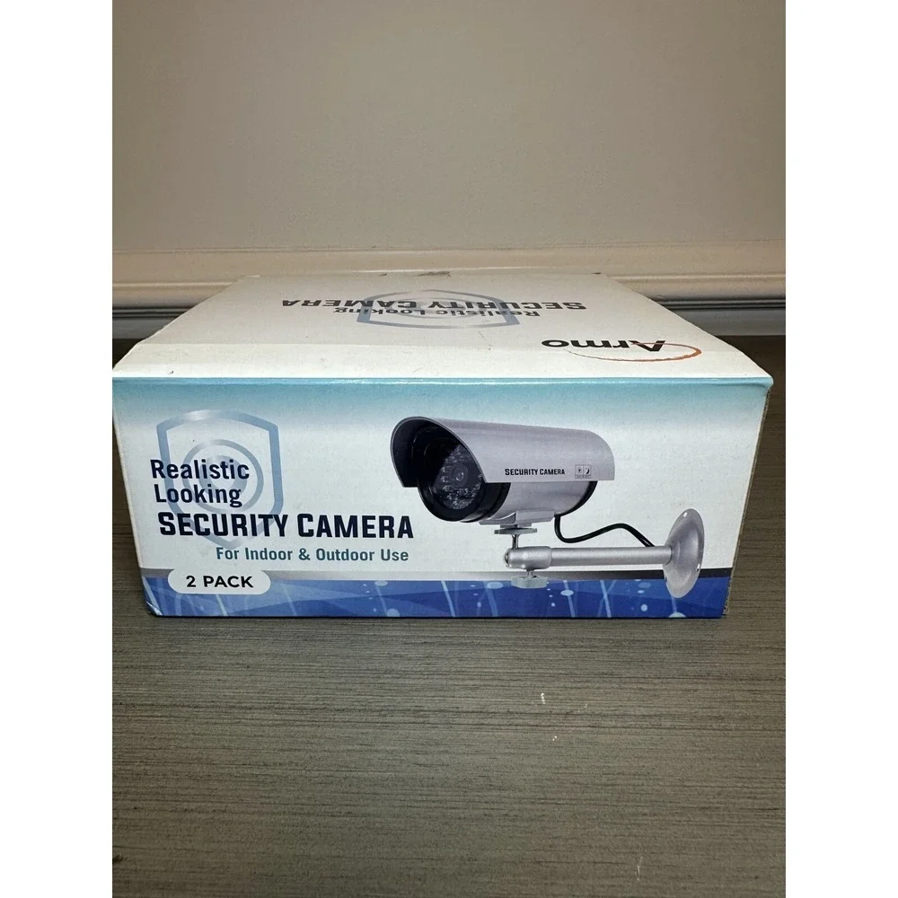 Dummy Security Camera, Fake CCTV Surveillance System with Realistic Look